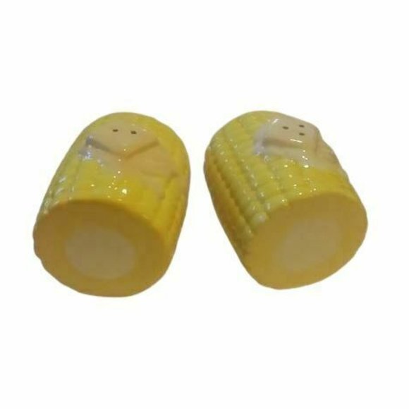💕 Vintage Bar B Q Time by Matt McGuire Corn on the Cob Salt and Pepper Shakers - Picture 1 of 6